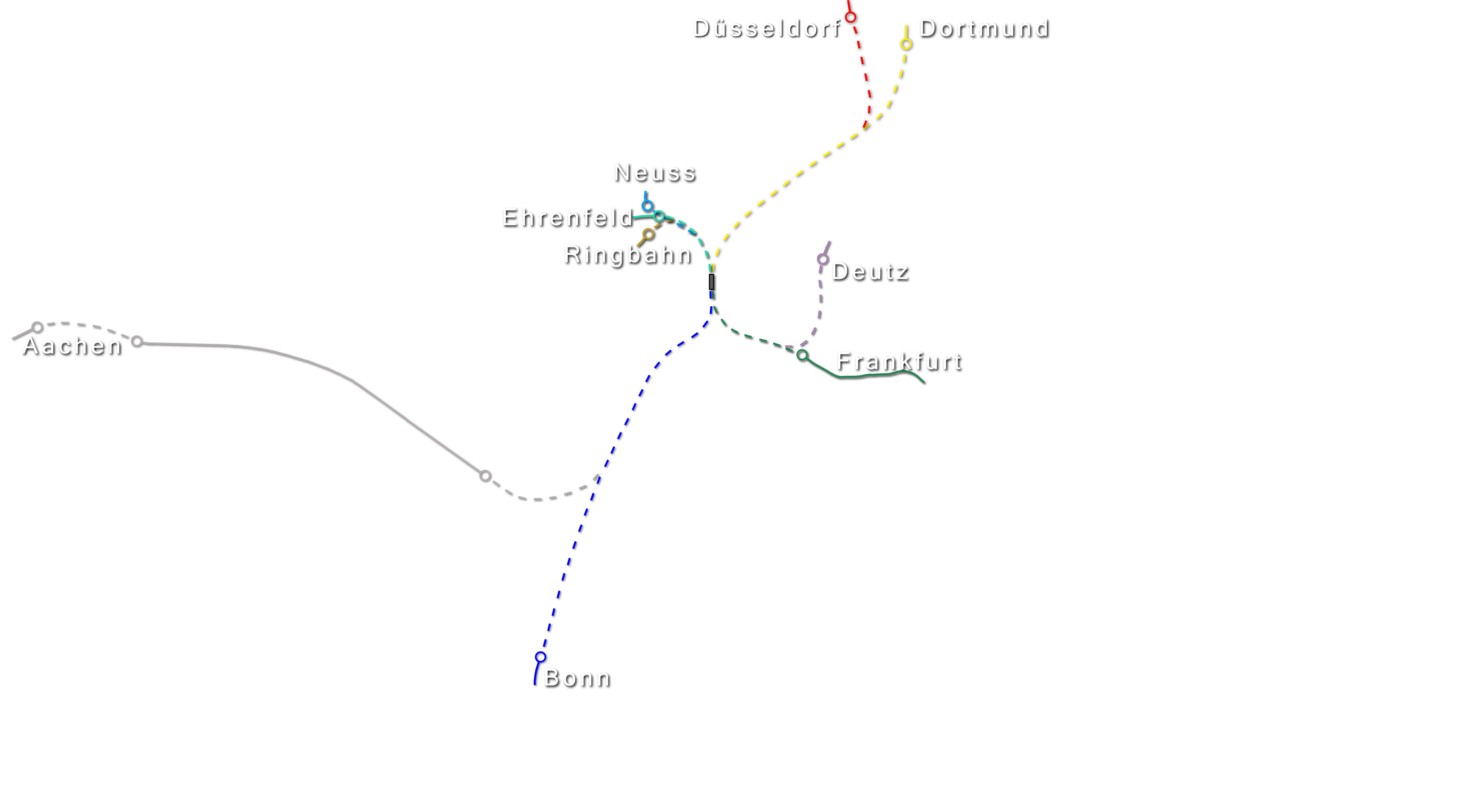 Fernbahnhof Köln Tunnellösung Zulaufstrecken