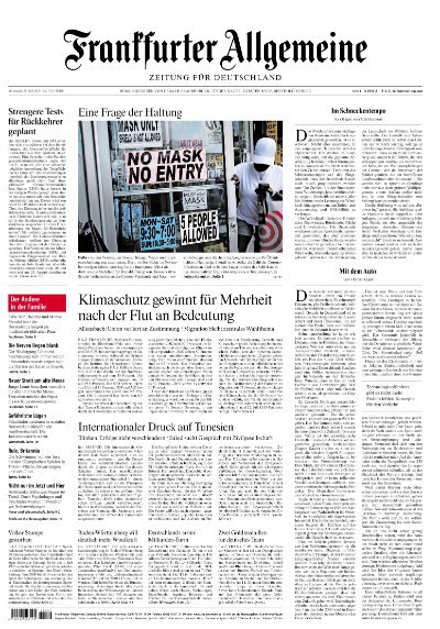  Frankfurter Allgemeine Zeitung vom 28 Juli 2021