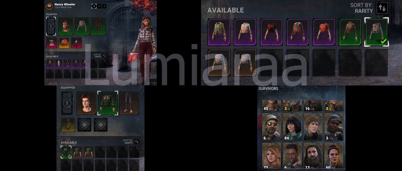 Sold [Selling] 950h DBD ACC. ALL Nancy Wheeler cosmetics and tons