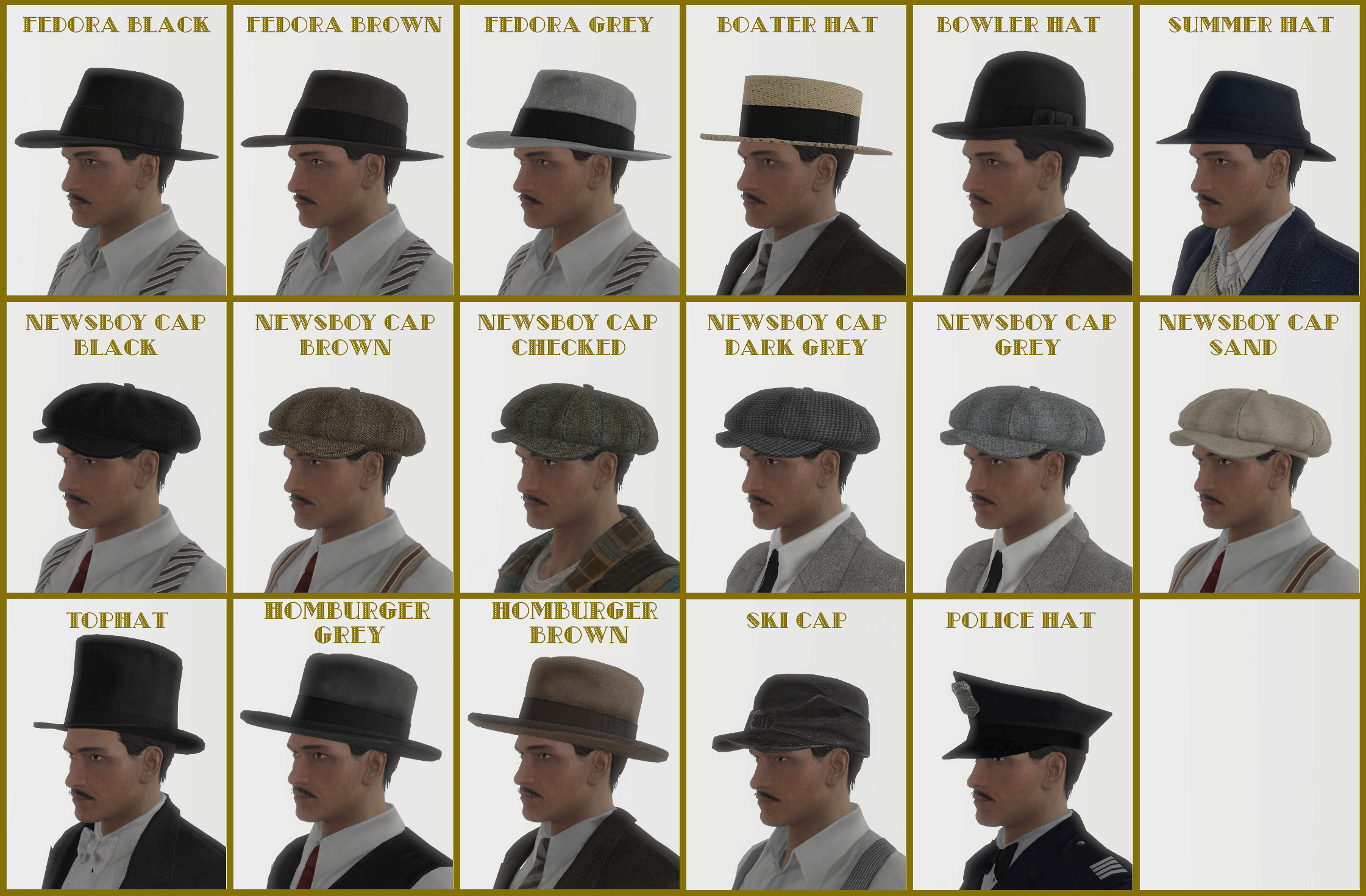 Retro Fashion Overhaul - Suits - Coats - Hats - Uniforms - at Fallout 4 ...