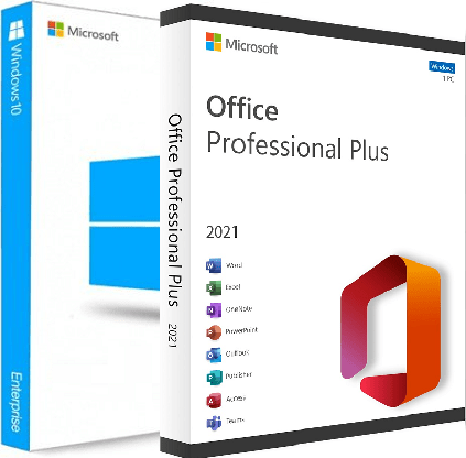 Cover: Windows 10 Enterprise 22H2 build 19045.4170 With Office 2021 Pro Plus März 2024