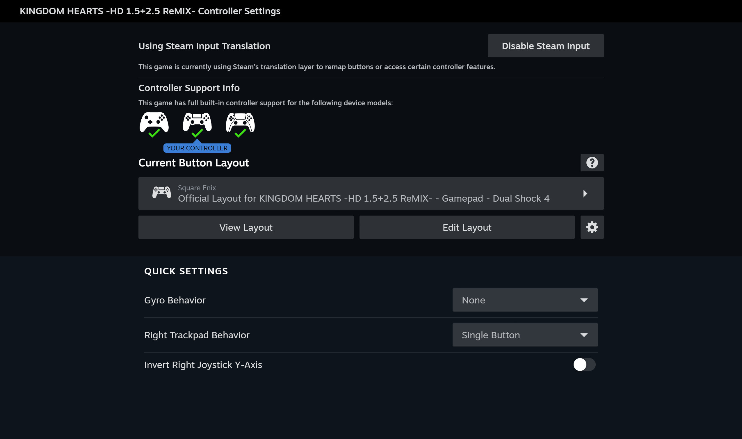 Controller support doesn't work properly :: KINGDOM HEARTS -HD 1.5+2.5 ...
