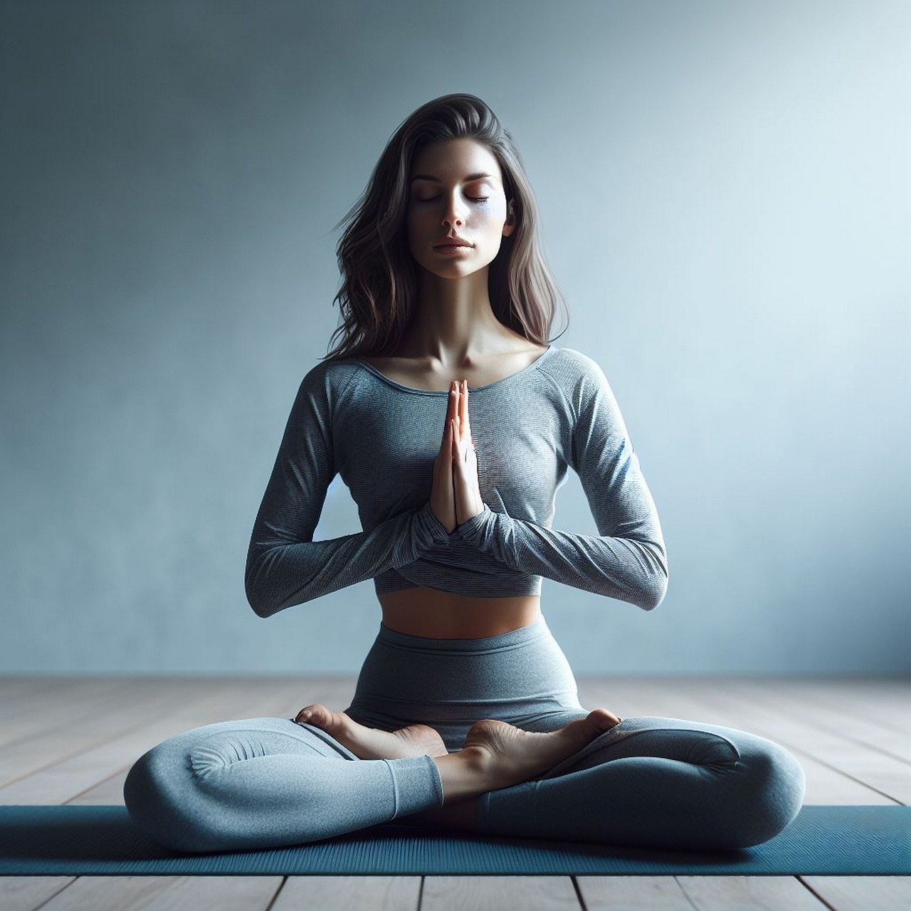 Frau beim Yoga 