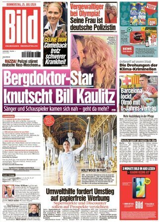 Bild Zeitung vom 25. Juli 2024 Cover