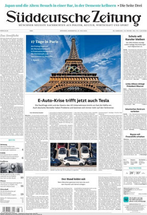 Süddeutsche Zeitung vom 25 Juli 2024 Cover