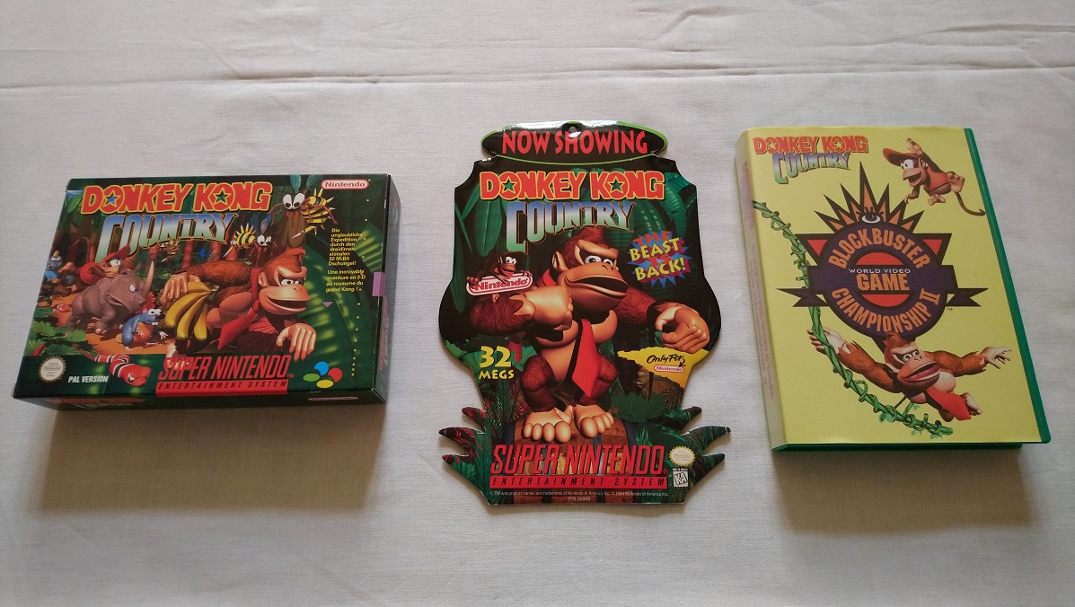 Donkey Kong Country snes sign standee promo plv