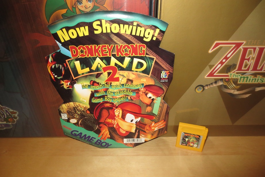 Donkey Kong Country snes sign standee promo Land