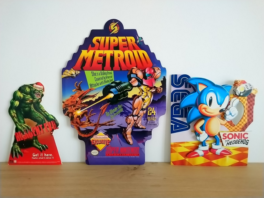 store display promo nintendo sega ps1 official