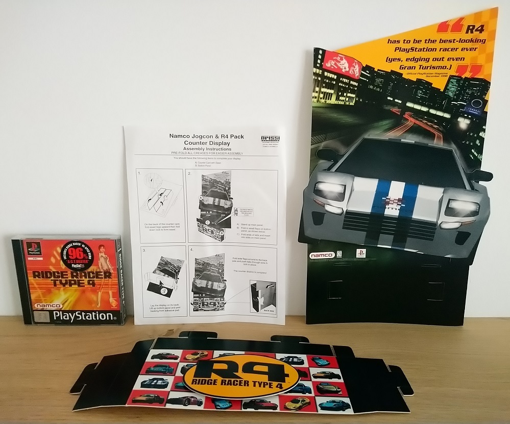 ridge racer type 4 store promo display standee PS1