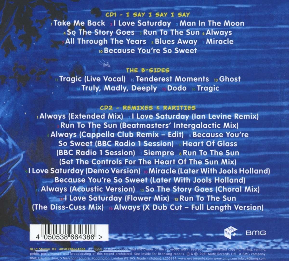 Erasure I Say I Say  I Say (2021 Expanded Edition)