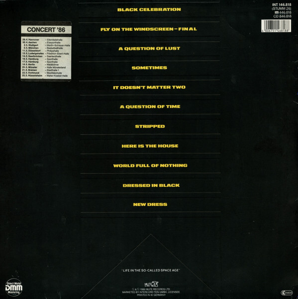 Depeche Mode - Black Celebration 1986