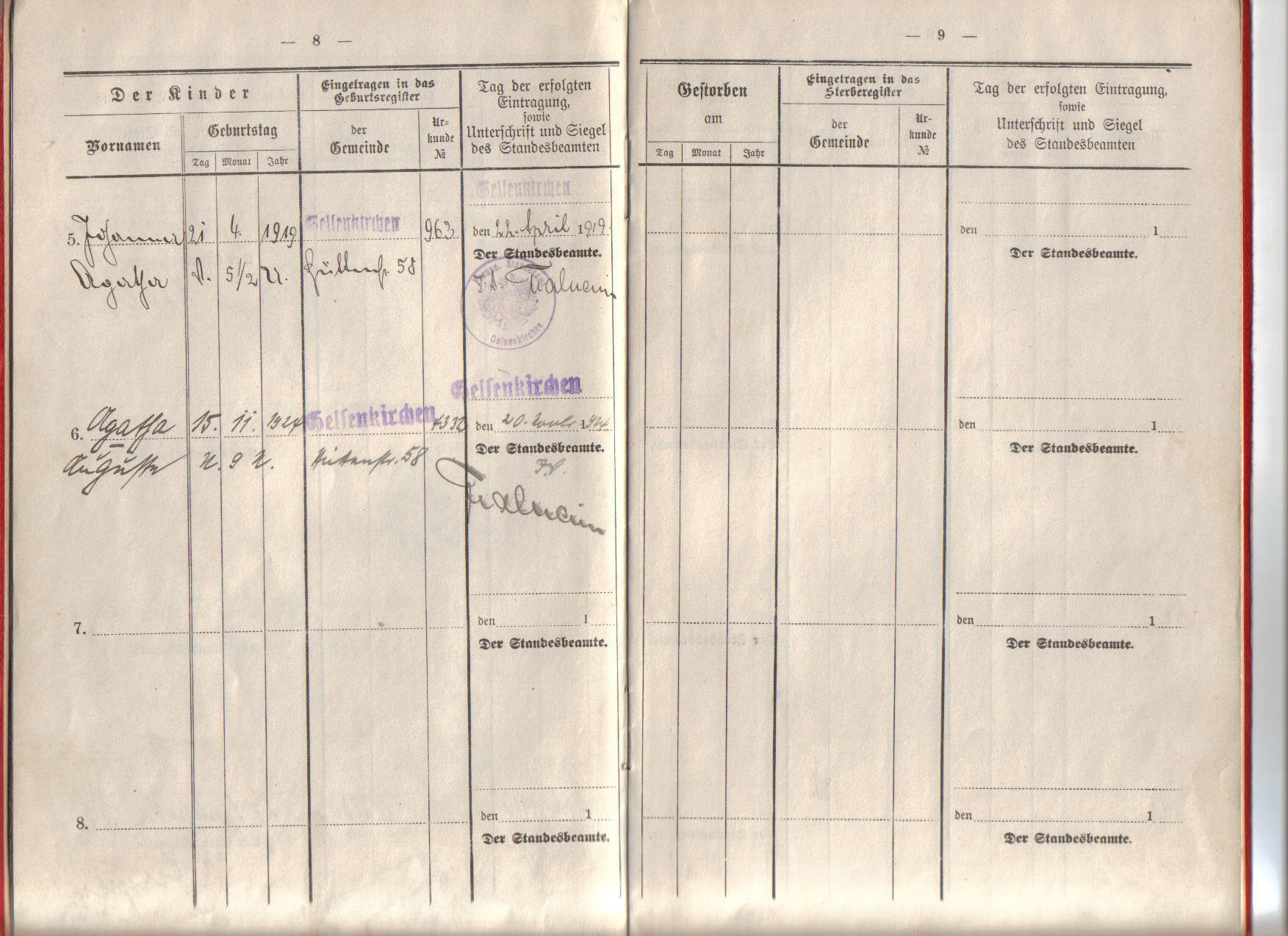 Familienbuch Hemshorn oo Alby 2
