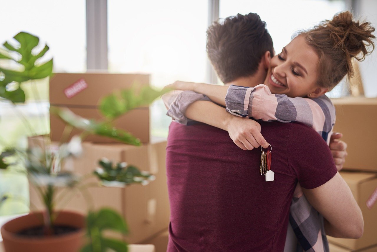 happy, umzug, neue wohnung